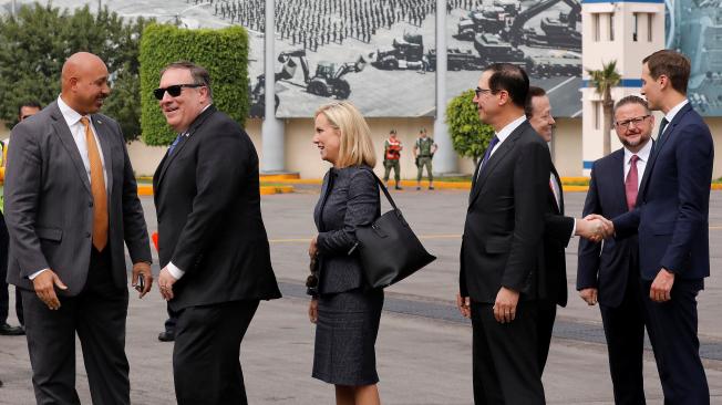 Llegada de funcionarios de la Casa Blanca a Ciudad de México.