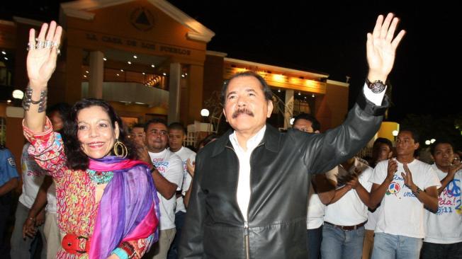Daniel Ortega, presidente de Nicaragua, y Rosario Murillo, vicepresidenta.