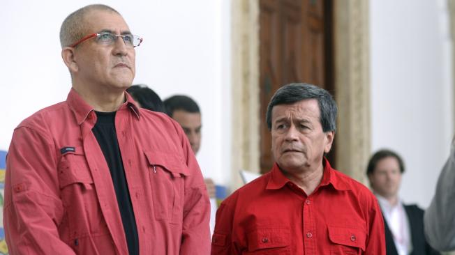 'Antonio García' (izq.) y 'Pablo Beltrán' han encabezado por el Eln los diálogos exploratorios.