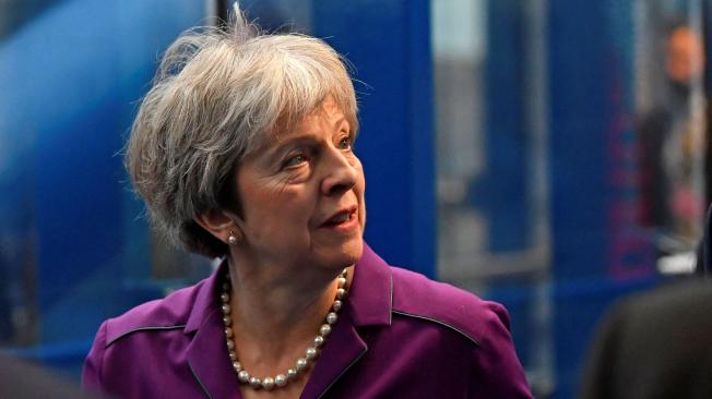 La primer ministra británica, Theresa May, en la conferencia anual del Partido Conservador, celebrada en Birmingham.