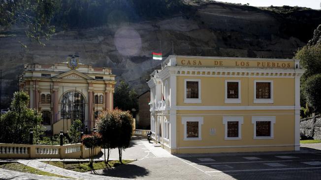 La Casa de los Pueblos, antiguo paso fronterizo entre Colombia y Ecuador, ubicado en Ipiales en el departamento de Nariño (Colombia).