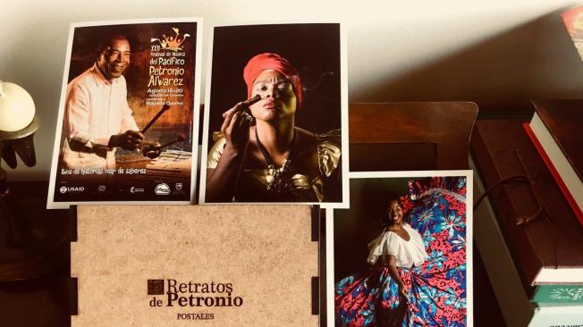 Jorge Idarraga, recopila 24 postales tradicionales con retratos de la comunidad afrocolombiana.