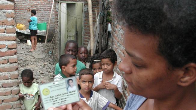 Omaira Salazar madre de un una de las víctimas de Manuel Octavio Bermudez en el Valle del Cauca.