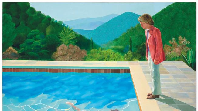 'Portrait of an Artist (Pool With Two Figures)' Retrato de un artista (piscina con dos figuras, de David Hockney.