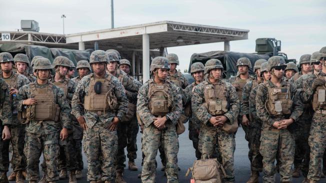 Militares estadounidenses en Frontera.