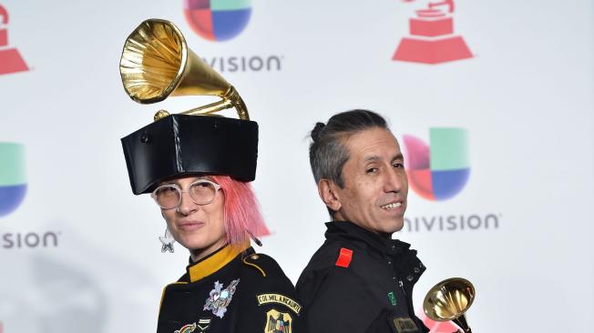 Agrupación colombiana Aterciopelados, ganadora del Grammy Latino 2018 a mejor álbum de música alternativa con Claroscura.