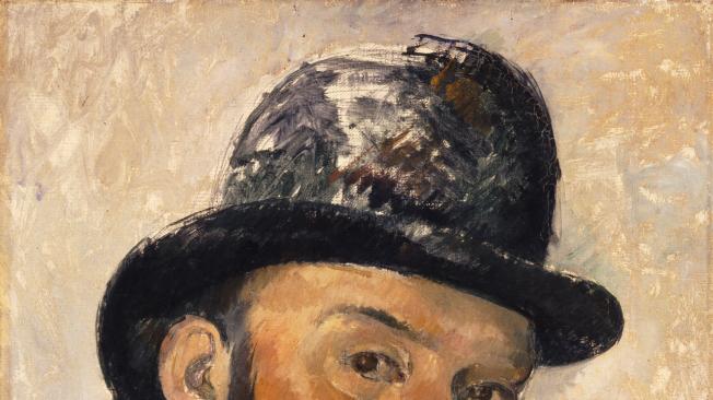 Uno de los famosos autorretratos de Cézanne.