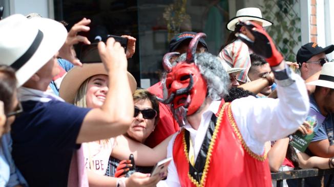El diablo fue el personaje más fotografiado durante el Carnaval de Riosucio.