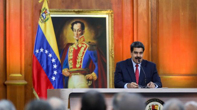 Maduro afirmó en una cadena de televisión que estaba dispuesto a dialogar con Guaidó.