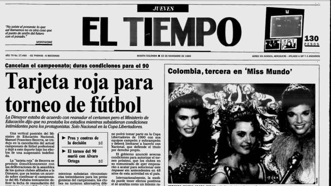 En 1989 no hubo campeón. El torneo se suspendió tras el asesinato de Álvaro Ortega