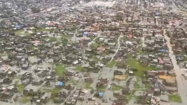 Imágenes aéreas de las zonas afectadas en Mozambique.