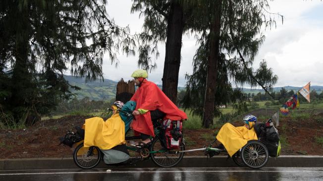 'Happy Family BIOcycling’, llegando a Tuquerres-Colombia.