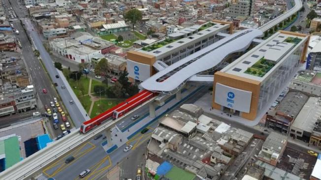 Esta es una panorámica de como quedarían las estaciones en el futuro metro de Bogotá