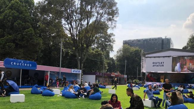 Actividades en el Parque de la 93 en Bogotá.