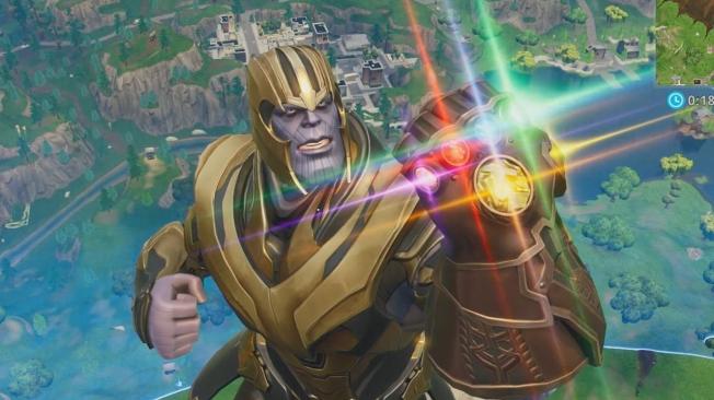Thanos ya es un veterano de Fortnite, porque 'visitó' el juego para el estreno de Infinity War.