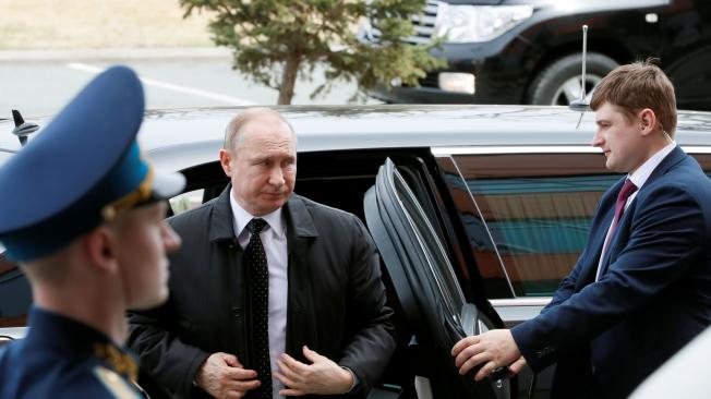 Vladimir Putin, presidente de Rusia llegó este jueves para su cita con el líder norcoreano, Kim Jong-un.