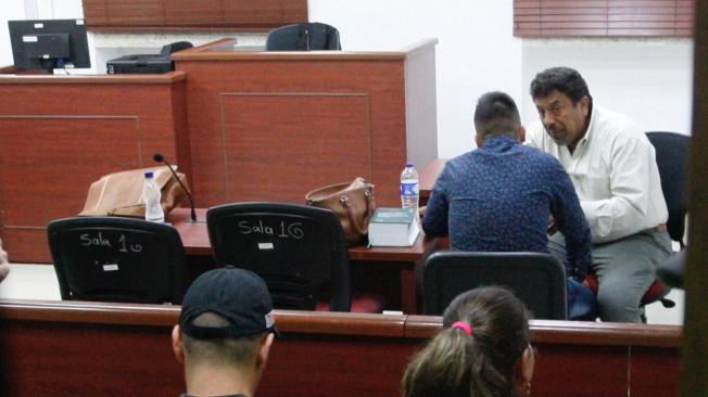 Juan Valderrama en la audiencia de imputación de cargos en Bucaramanga.