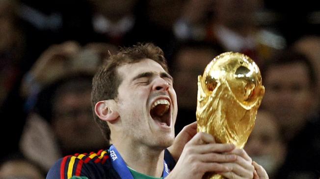 Iker Casillas, campeón del Mundo con España en el 2010.