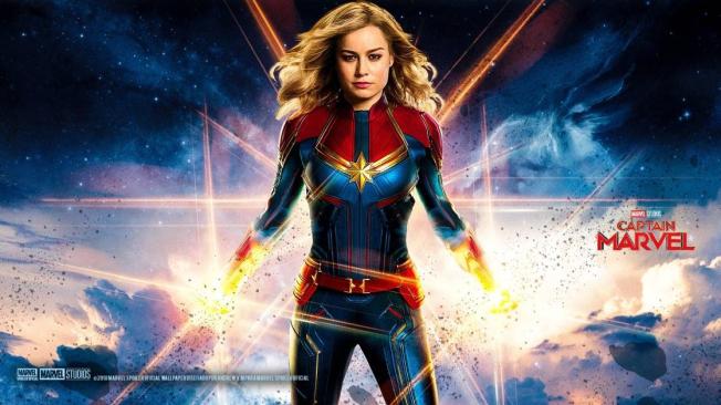 Brie Larson en la piel de Capitana Marvel (2019).