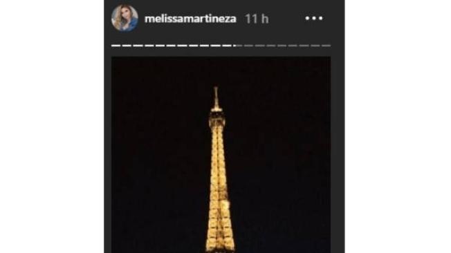 La periodista deportiva Melissa Martínez también compartió el montaje en las historias de su cuenta de Instagram.