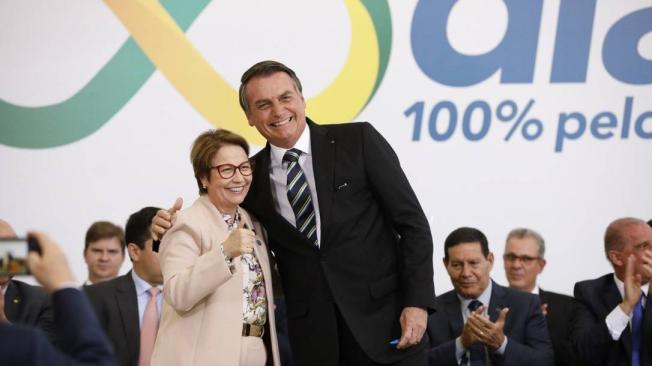 Empresarios brasileños estuvieron detrás de la elección de Tereza Cristina Dias como ministra de Agricultura, Ganadería y Abastecimiento.