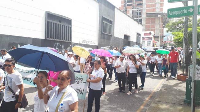 Así luce la marcha en Bucaramanga (Santander).
