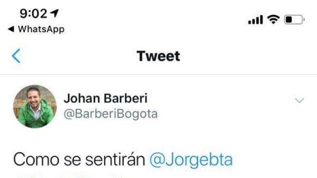 Johan Barberi lanza insultos contra Lucía Bastidas porque lo tiene boqueado.