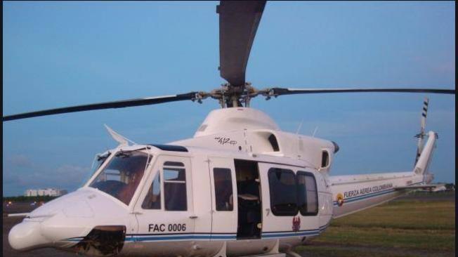 Este es el helicóptero del cual la Fuerza Aérea perdió el rastro este viernes.