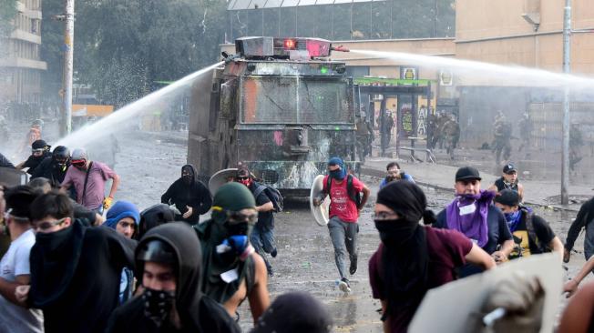 Este viernes continuaban las protestas en Chile.