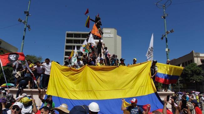 Actos de protesta en Barranquilla