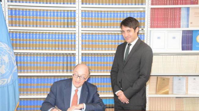 El Gobierno de Iván Duque firmó hoy el Acuerdo de Escazú en la Secretaría General de la ONU en Nueva York.