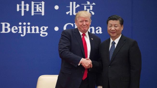 Imagen del 8 de noviembre de 2017, con Donald Trump, presidente de de EE. UU. y Xi Jinping, presidente de China.