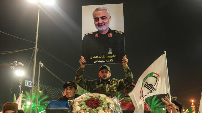 Manifestaciones por la muerte del general iraní Qaasem Soleimani.