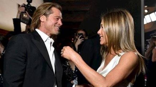 Brad Pitt y Jennifer Aniston estuvieron muy amigables en la ceremonia de los premios SAG.