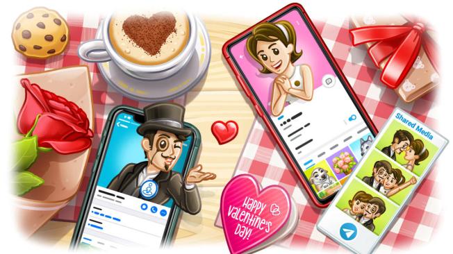Para San Valentín, Telegram habilitó nuevas funciones centradas en el amor.