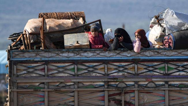 Más de 690.000 personas han sido desplazadas en Siria desde diciembre.