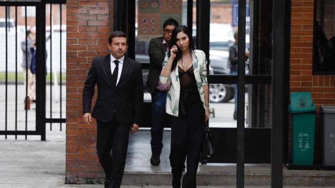 Aida Victoria Merlano llegó a los juzgados de Paloquemao para su audiencia de acusación formal.