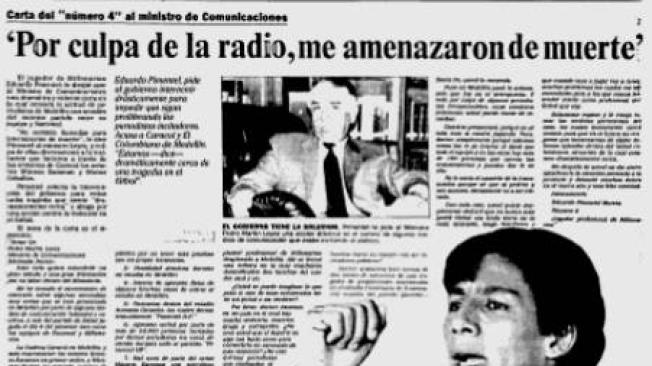 Acusación de Eduardo Pimentel en 1988.