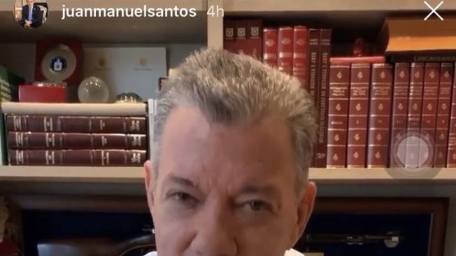 Juan Manuel Santos respondió en su cuenta de Instagram