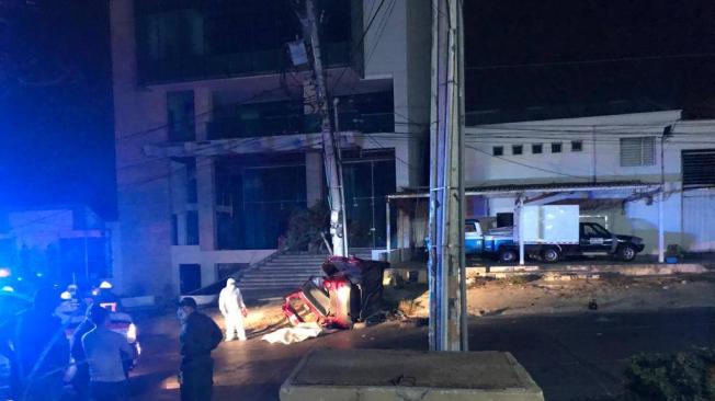 El grave accidente se presentó en una calle de Barranquilla.