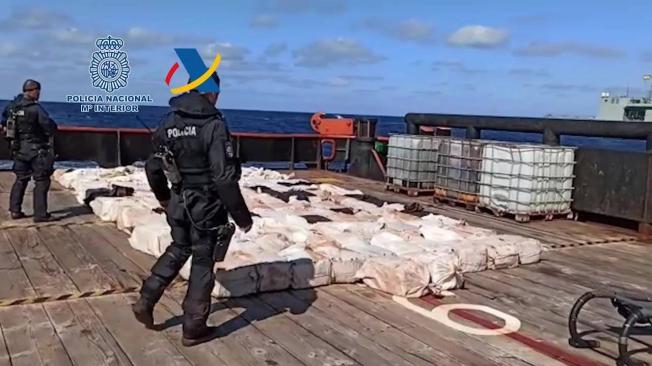 Estados Unidos considera que las 4 toneladas de coca incautadas en un barco con bandera de Togo, en Galicia (España), estarían ligadas el régimen de Venezuela.