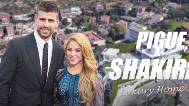 Las mansiones de la cantante colombiana Shakira y el fútbolista español Piqué.