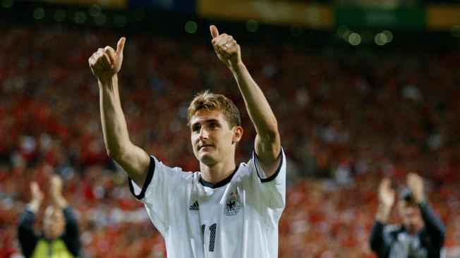 Miroslav Klose, delantero alemán.