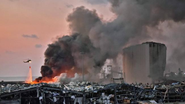La explosión ocurrió en el puerto de Beirut.