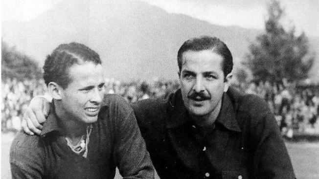 Gabriel Ochoa (izq.) y Julio Cozzi, en sus grandes épocas con Millonarios.