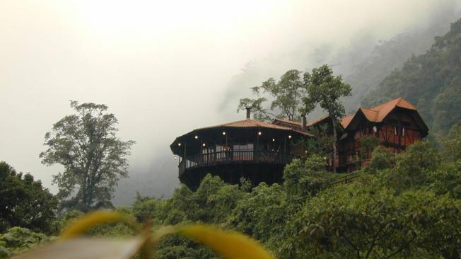 Alojamiento del Parque Natural Montañas de Chicaque, a 20 minutos de Bogotá, en el municipio de San Antonio del Tequendama.