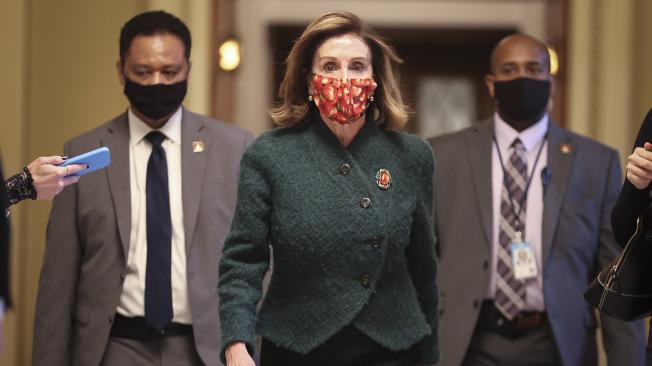La jefa de la Cámara de Representantes, Nancy Pelosi.