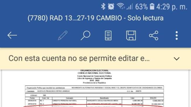 Resolución del CNE en casos de Gustavo Petro.
