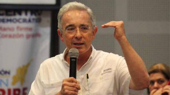 El expresidente y jefe máximo del Centro Democrático, Álvaro Uribe.