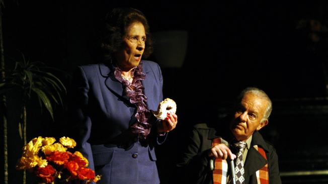 Pachón participando en una obra del Teatro Cádiz, en 2009.